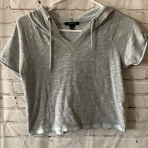 Forever 21 crop top with hoodie